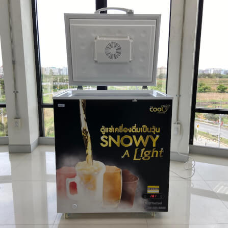 ตู้แช่แข็ง THE COOL รุ่น SNOWY ALIGHT150 ความจุ 50 ขวด 5.4 คิว สีดำ/ขาว_4